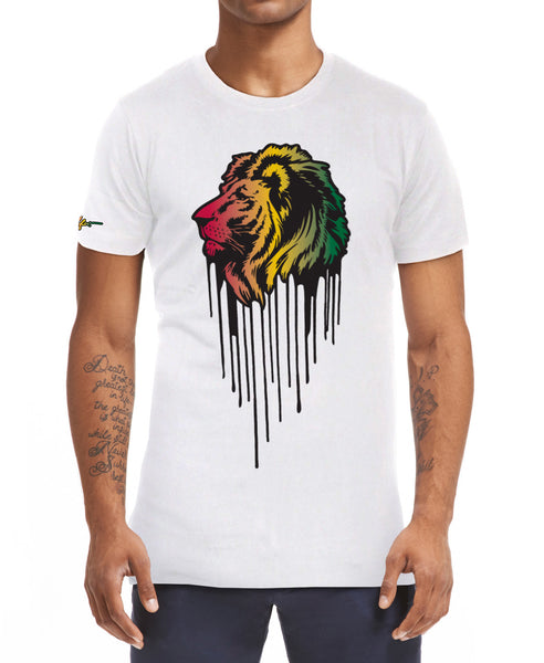 RAS Drip Lion Head T-Shirt - White