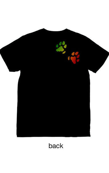 RAS Paw Print T-Shirt - Black